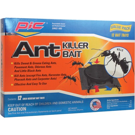 Pic Plastic Ant-Killing Systems, Pack/12 PLASBON